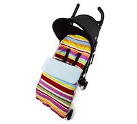 Universal Fleece Footmuff to Fit Uppababy Candy Blue