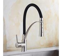 Universal Flexibility Spray Head Black Sink Mixer Tap 360°Rotation with Aerator Deck Mounted Single Lever Retro Torneira Cozinha Kitchen Sink Faucet