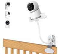 Universal Flexible Baby Monitor Mount for HelloBaby HB6550/6560,Infant Optics,Nanit Pro&Flex Stand,VTech VM819/VM901,Momcozy,Owlet,eufy,Babysense,Baby Clip Mount Without Tools or Wall Damage