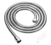 Universal Flexible Shower Hoses, Stainless Steel Flexible Shower Head Long Hose, 1.5-3M, Multicolor, for Low Water Pressure(Sliver,3.0M)