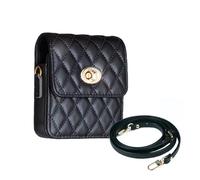 Universal Flip Phone Crossbody Bag for Women Mini Shoulder Bag for Samsung Galaxy Z Flip Series and Motorola razr etc, Black, S: 3.3 x 3.85 x 1.33 inches
