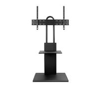 Universal Floor for 32-70 Inch TVs, Swivel and Height Adjustable TV Mount Stand with Wood Base, Perfect for Corner & Bedroom