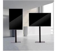 Universal Floor TV Stand for 32-70 Inch LCD TVs, Swivel and Height Adjustable TV Mounting Stand, 0-90° Horizontal and Vertical Screen Rotation, Holds 65kgs, Max VESA 600x400mm