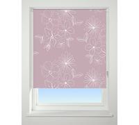 UNIVERSAL Floral Cluster Patterned Thermal Blackout Roller Blind, Pink, W180cm