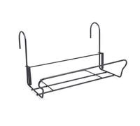 Universal flower box holder black 41.5 x 17 cm plant attachment balcony