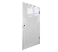 Universal Flush Access Door with Key Latch, White Aluminum Inspection Hatch Cover, Wall Ceiling Mounted Access Panel for Plumbing Electrical HVAC(32x36in/81x92cm)