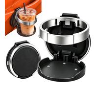 Universal Foldable Car Cup Holder, Door Clip Window Storage Drink，Black*1 | Fold It Away When Not In Use; The Sag-Resistant Pocket Keeps A Drink Close At Hand, Fits Most Bottles & Cups, No Tools