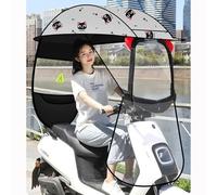Universal Folding Canopy for E-Bikes, Motorcycles, Mobility Scooters - Sun Rain Wind Shield(Grey,A)