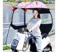 Universal Folding Canopy for Electric Bicycles, Motorcycles, and Mobility Scooters - Sun, Rain, Wind Protection - Lightweight, Durable Cover for Outdoor Use