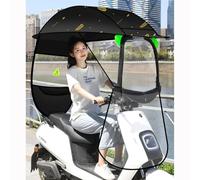 Universal Folding Canopy for Electric Bicycles, Motorcycles, and Mobility Scooters - Sun, Rain, Wind Protection - Lightweight, Durable Cover for Outdoor Use