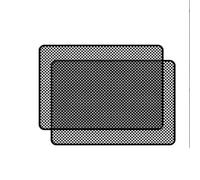 Universal Folding Sun Shade 2 PCS Durable Car Sunroof Film Sunscreen Film Stickers Cover Sticker Sunshade Accessories Car Window Shade Sun Shades(38X43CM)
