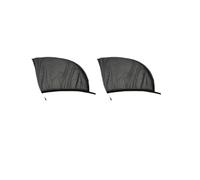 Universal Folding Sun Shade Foldable Curtain 2 Pcs Car Rear Side Window Sunshade Protect Shield Mesh Prevent Privacy Protection Car Window Shade Sun Shades(Rear window2pc)