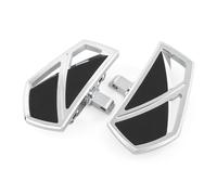 Universal Foot Pegs For Jackpot 2012-2014 For Judge 2012-2014 For Kingpin 2003-2013 Floorboards Black Foot Pegs Footrests Pedals Footpegs Footrests(Floorboards chrome)