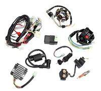 Universal For 125cc 150cc 200cc 250cc Dirt Bike ATV Quad CDI Ignition Wire Harness Assembly Electric Starter Plug Control Switch Motorcycle Ignition System