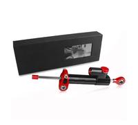 Universal For A&prilia ETV1000 ETV 1000 2002 2003 2004 2005 2006 2007 Motorcycle Aluminum Adjustable Steering Damper Stabilizer(Red and Black)