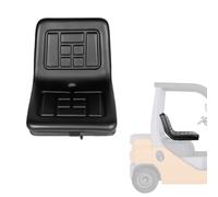 Universal Forklift Seat Tractor Seat with Backrest Adjustable Slide Rails Waterproof PVC Seat 44.5 x 35.5 x 33.5 cm