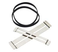 Universal fretboard protector designed to quickly attach to guitars and bases and fit perfectly into instrument maintenance Stainless steel protector