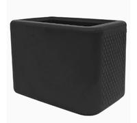 Universal Front & Back Seat Belt Buckle Holder, Black Silicone Heat & Scratch-Resistant Buckle Cover, Protective Car Interior Accessory