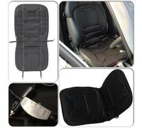 Universal Front Black Cushioned Heated Warm Seat Covers