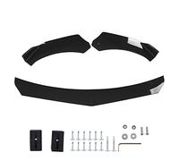 Universal Front Bumper Lip Spoiler, Front Bumper Splitter for Car, Aggressive Styling Aerodynamic Diffuser with ABS Material, 4 - Piece Kit for Vehicle Handling and (Glossy Black)