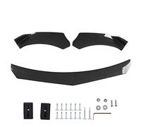 Universal Front Bumper Lip Spoiler, Front Bumper Splitter for Car, Aggressive Styling Aerodynamic Diffuser with ABS Material, 4 - Piece Kit for Vehicle Handling and (Carbon Fiber Style)