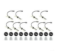 Universal Fuel Filter Kit Hose Seal Set For Brushcutter Hedge Trimmer Outdoor Power Equipment 2-Stroke 4-Stroke Engine Parts Accessories 18mm Tank Diameter Replacement Components (10SET)