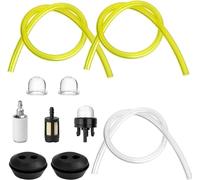 Universal Fuel Line Hose Tube, Fuel Primer Bulb, Fuel Filters Oil Pipe Hose Washer Tank Seal Grommet Accessories for Mower Strimmer, Garden Machine Fitting
