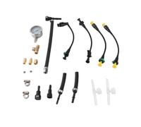 Universal Fuel Pressure Gauge Meter, Fuel System Tester for Gasoline Engines, Accurate 0-100 PSI Measurement Kit with Adapters and Storage Box for Automotive