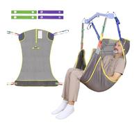Universal Full Body Hoist Sling for Patient Lift - Mesh Transfer Sling for Shower, Large Bariatric Hoist Sling for Elderly & Disabled, 500lbs Weight Capacity (M)