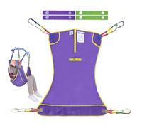 Universal Full Body Hoist Sling for Patient Lift - Mesh Transfer Sling for Shower, Large Bariatric Hoist Sling for Elderly & Disabled, 500lbs Weight Capacity(M-Purple)
