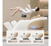 Universal Full-Body Massage Chair Featuring Acupressure Massage Nodes, Heated Rollers, and Air Pressure Massage Functions, Suitable for Home Use.