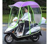 Universal Fully Enclosed Motor Scooter Umbrella Mobility Sun Shade Rain Cover Waterproof, Scooter Fold-Away Mobility Scooter Canopy