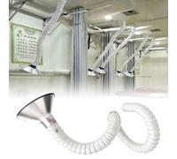 Universal Fume Extraction Arm with 2m Duct Hose, Adjustable Nozzle for Smoke & Odor Removal in Salons, Labs & Workshops