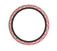 Universal Funny Cartoon Pug Puppy Dog Print Steering Wheel Cover â€“ Breathable Car Steering Wheel Cover for Cars, Trucks, SUVs, and ATVs