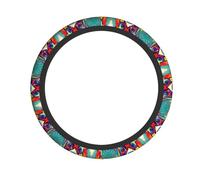 Universal funny dog Print Steering Wheel Cover â€“ Breathable Car Steering Wheel Cover for Cars, Trucks, SUVs, and ATVs