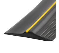Universal Garage Door Bottom Threshold Seal Strip,Weatherproof Rubber DIY Weather Stripping Replacement, Not Include Sealant/Adhesive (20Ft, Black)