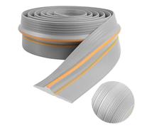 Universal Garage Door Seal Bottom Weather Stripping Door Threshold Seal Heavy Duty Garage Draught Excluder Rubber Threshold Strip (Grey, 3m×80mm×14mm)