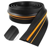 Universal Garage Door Seal Bottom Weather Stripping Door Threshold Seal Heavy Duty Garage Draught Excluder Rubber Threshold Strip (Black, 6m×90mm×12mm)