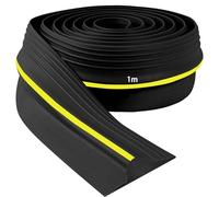 Universal Garage Door Seal Strip Heavy Duty Garage Door Bottom Weatherproof Threshold Seal Strip Rubber Garage Door Weather Seal Strip for Keeping Garage Clean &Dry (Black, 100mm(W)*25mm(H)*1m(L))