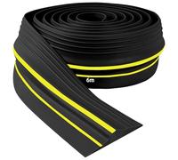 Universal Garage Door Seal Strip Heavy Duty Garage Door Bottom Weatherproof Threshold Seal Strip Rubber Garage Door Weather Seal Strip for Keeping Garage Clean &Dry (Black, 80mm(W)*14mm(H)*6m(L))