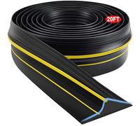 Universal Garage Door Threshold Seal Strip, Bottom Weather Stripping Replacement Rubber Waterproof 20 FT Length
