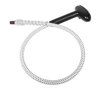 Universal Garment Steamer Replacement Steam Hose with Metal Head Brush | Flexible Plastic Tubing, Stainless Steel Nozzle, Clip-on Fitting, Precision Air Duct, Gentle Steaming for Shirts and Laundry