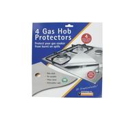 Universal Gas Hob Protector Sheet, Pack of 4, Silver