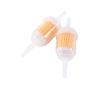 Universal Gas Inline Fuel Filter, 2-Pack, 1/4 x 5/16 Inch Clear Pipe Filter Tube for Motorcycle, ATV, Generator, Lawnmower, Auto, and More