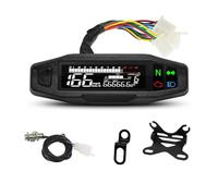 Universal Gauge Motorcycle Meter Tachometer Digital Odometer Electric Injection Carburetor Instrument For Motor 12V Dashboard Tachometer Gauge