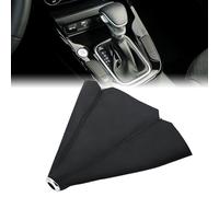 Universal Gear Stick Cover,PU Leather Gear Shift Boot Cover,Manual & Automatic Gear Knob Dust Cover,Gearbox Gear Shift Knob Black with Red Stitch,Car Gear Stick Shift Cover Gearshift Accessories