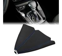 Universal Gear Stick Cover,PU Leather Gear Shift Boot Cover,Manual & Automatic Gear Knob Dust Cover,Gearbox Gear Shift Knob Black with Red Stitch,Car Gear Stick Shift Cover Gearshift Accessories