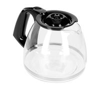 Universal Glass Coffee Jug for Coffee Machines / Makers. Clear / Black Handle