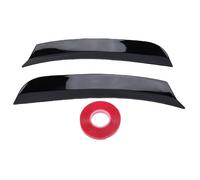 Universal Glossy Black Rear Spoiler Extension, 2 Pieces | Glossy black ABS extensions install on various rear spoilers with included adhesive tape; no drilling or screws needed.