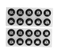 Universal Golf Club Distance Ball Position Markers, Durable ABS Club Distance Markers Golf Ball Marker Tool for Pinpoint Yardage and Precise Ball Placement (White) (Black)